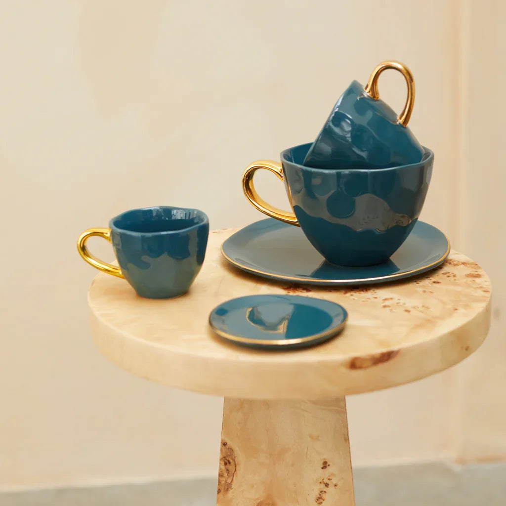 Urban Nature Culture | Good Morning bord Ø17 cm - Blue Green