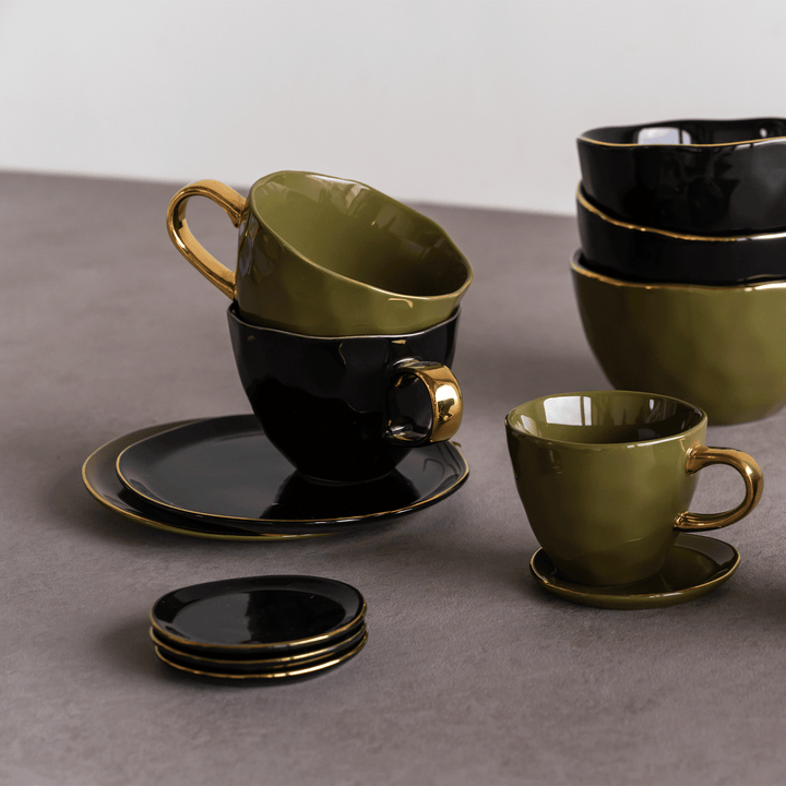 Urban Nature Culture | Good Morning bord Ø9 cm - Black