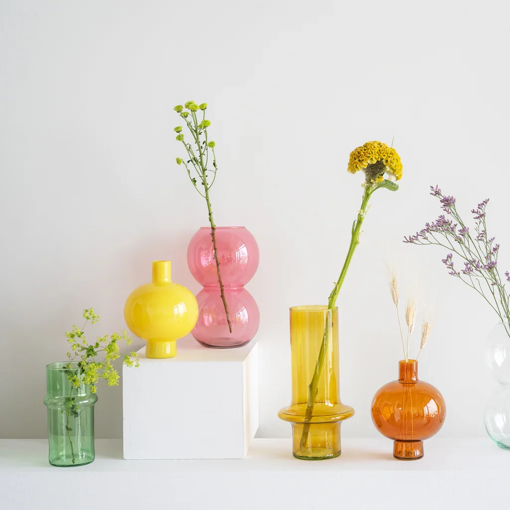 Urban Nature Culture | Vaas gerecycled glas Brandied Apricot