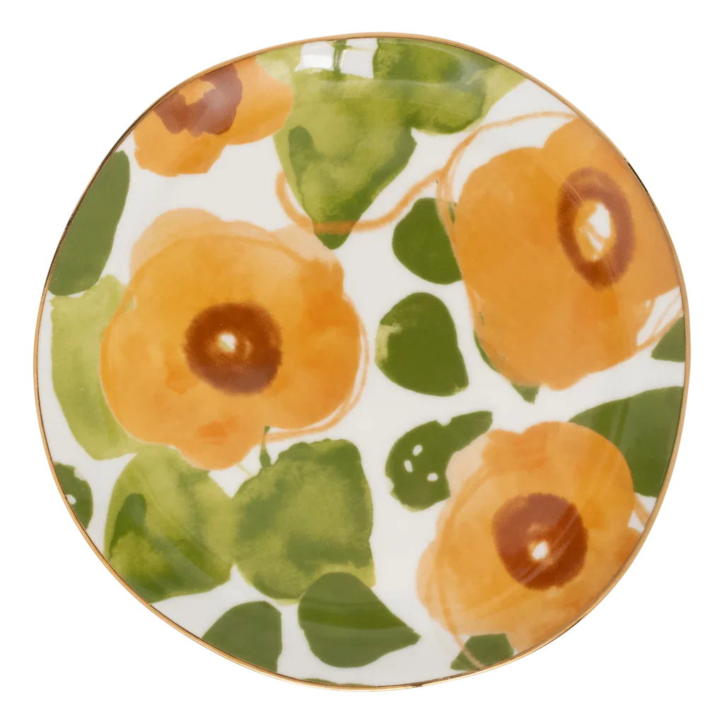 Urban Nature Culture | Good Morning bord Floral Art Caramel, Ø17 cm