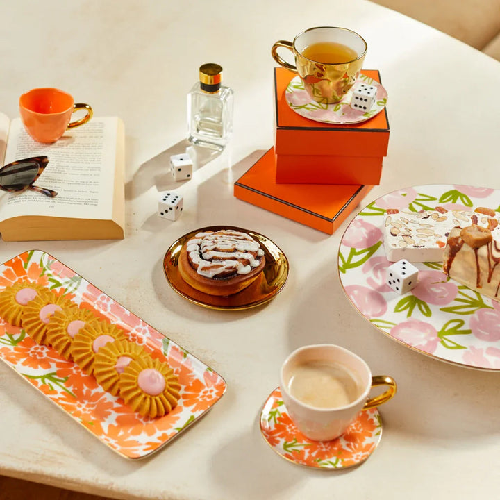 Urban Nature Culture | Good Morning bord, Ø12 cm Palesa, set van 2 Flamingo Pink