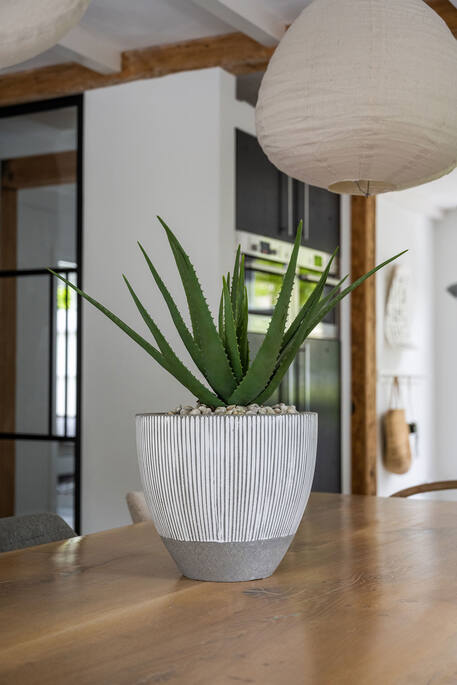 Pottery Pots - Bloempot Jesslyn XS, White Stripe Ø41,5 cm