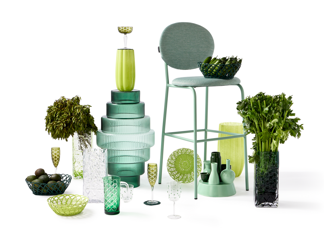 Polspotten - Champagneglas Cuttings Multicolor (set van 6)