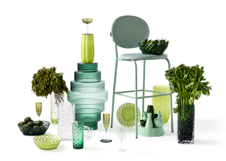 Polspotten - Champagneglas Cuttings Multicolor (set van 6)