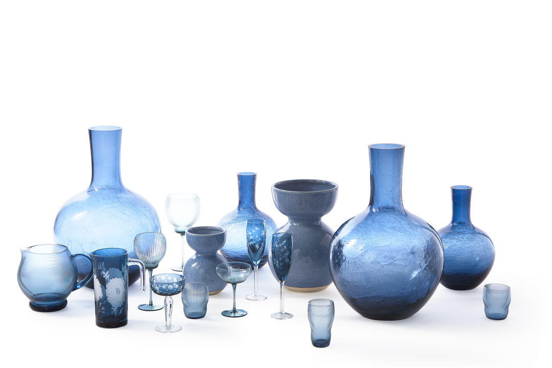 Polspotten - Champagneglas Cuttings Multicolor (set van 6)