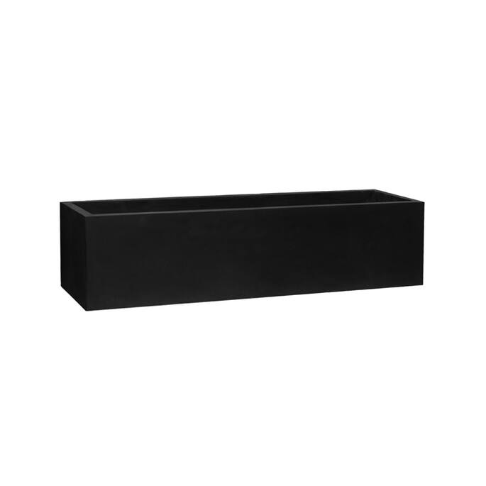 Pottery Pots - Bloempot Jumbo Jort S Extended, Zwart 200x45 cm