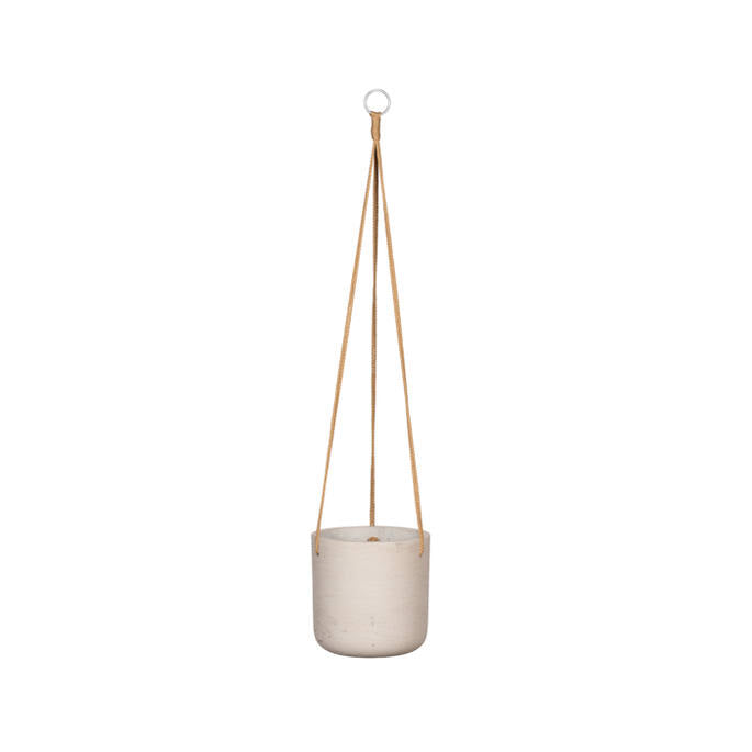 Pottery Pots - Bloempot Charlie M (hanging) Grey Washed, Grey Washed Ø18 cm