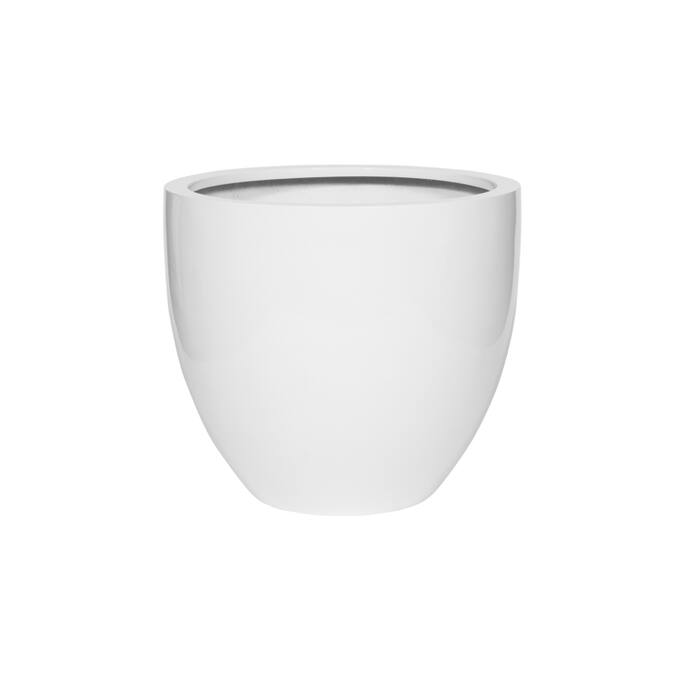 Pottery Pots - Bloempot Jesslyn S, Glanzend Wit Ø50 cm
