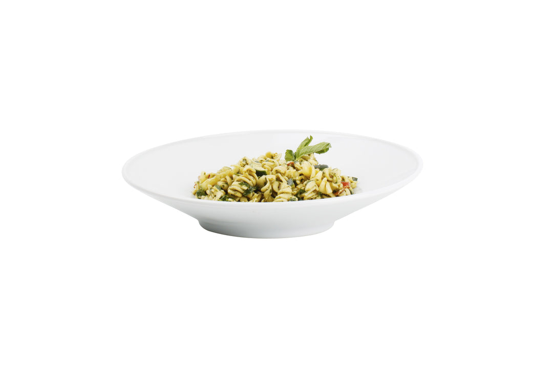 Bonbistro - Diep bord 30xH8cm schuin wit Appetite - set van 6