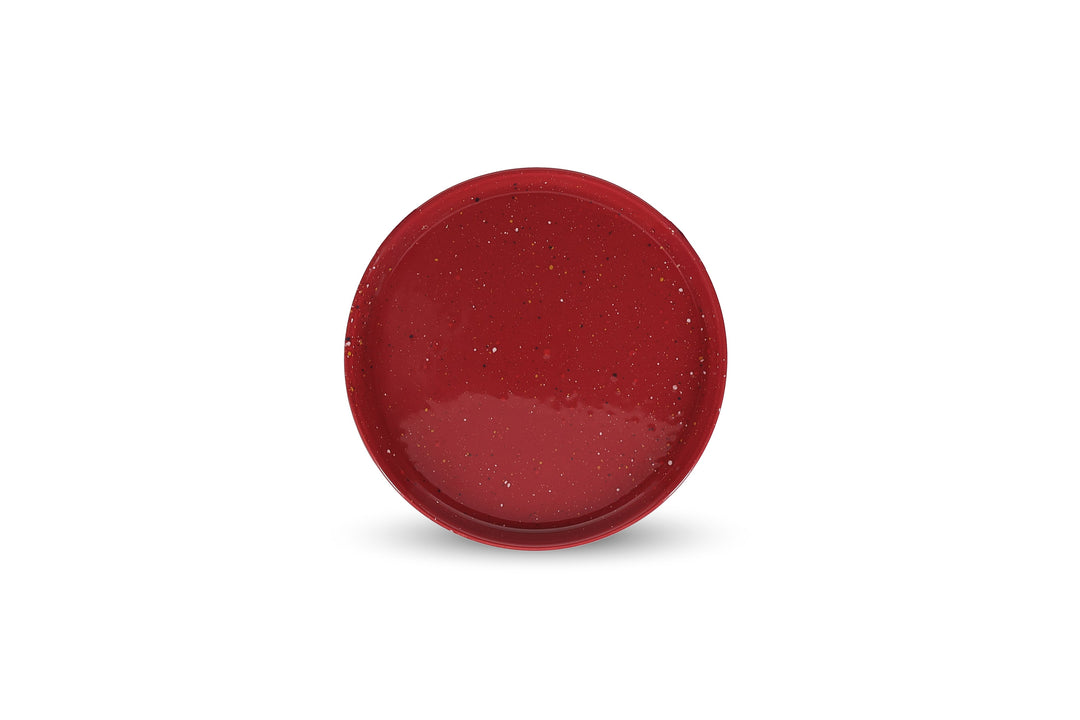 ona - Plat bord 20,5cm burgundy Fika (set van 4)