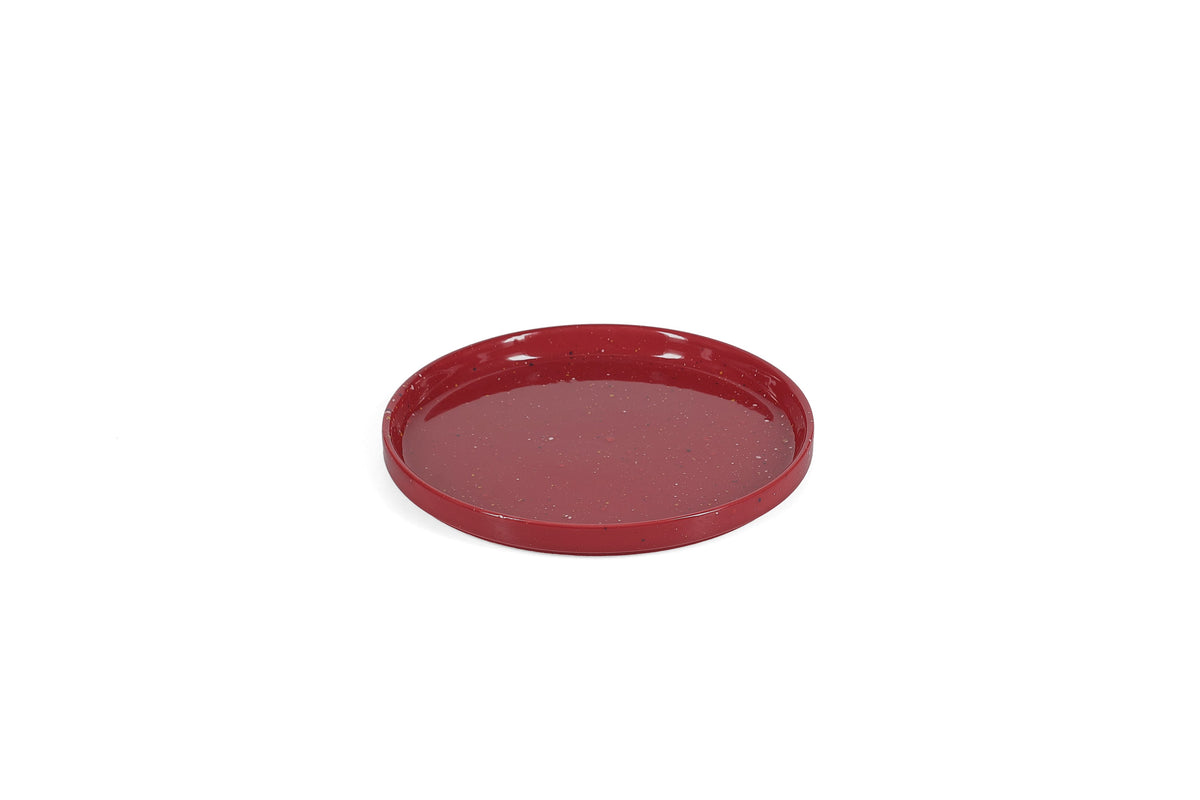 ona - Plat bord 20,5cm burgundy Fika (set van 4)