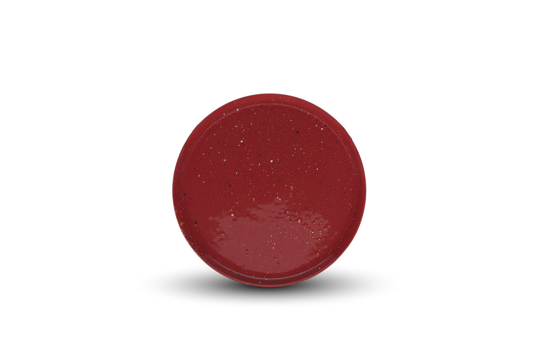 ona - Plat bord 25cm burgundy Fika (set van 4)