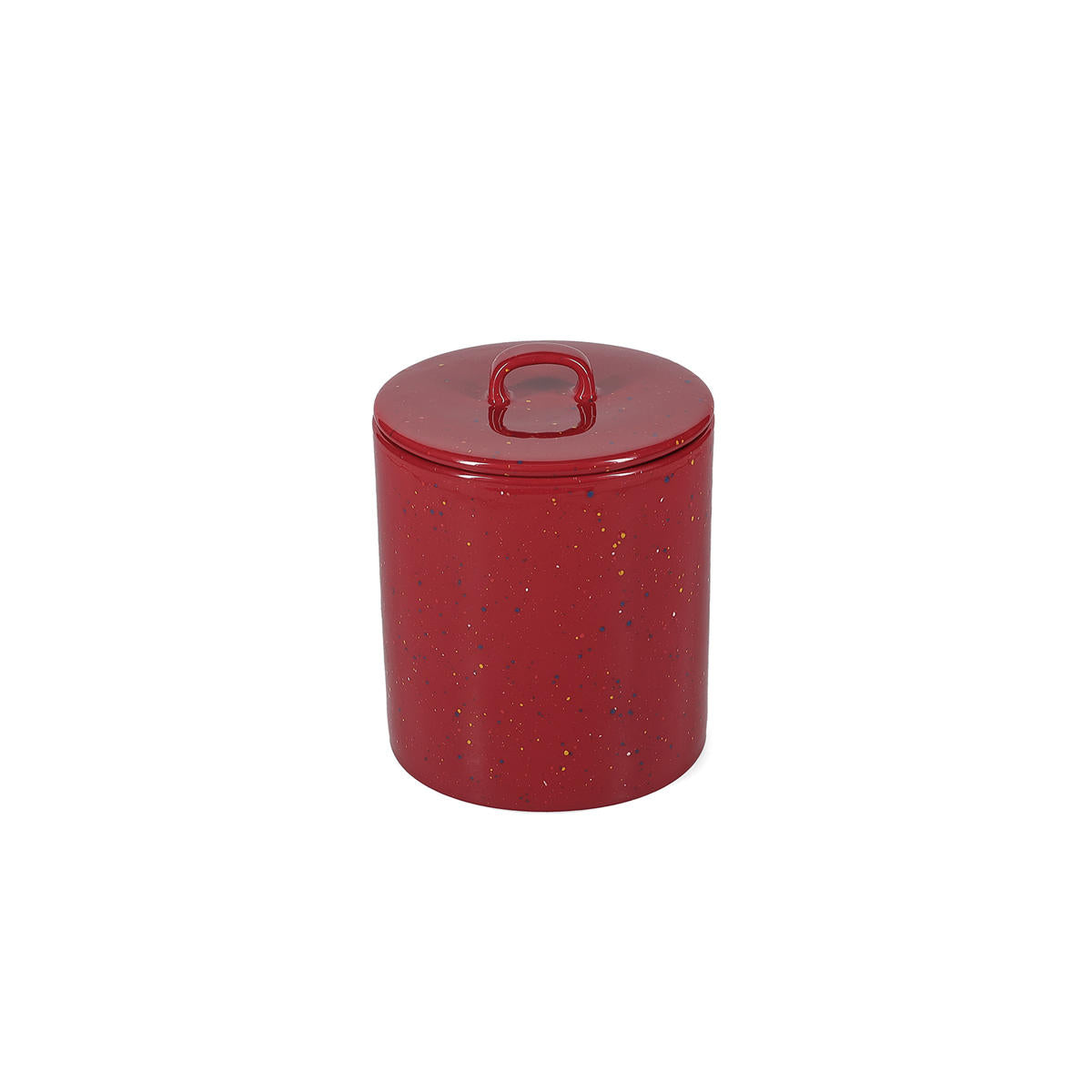 ONA - Voorraadpot 14xH18cm met deksel burgundy Fika