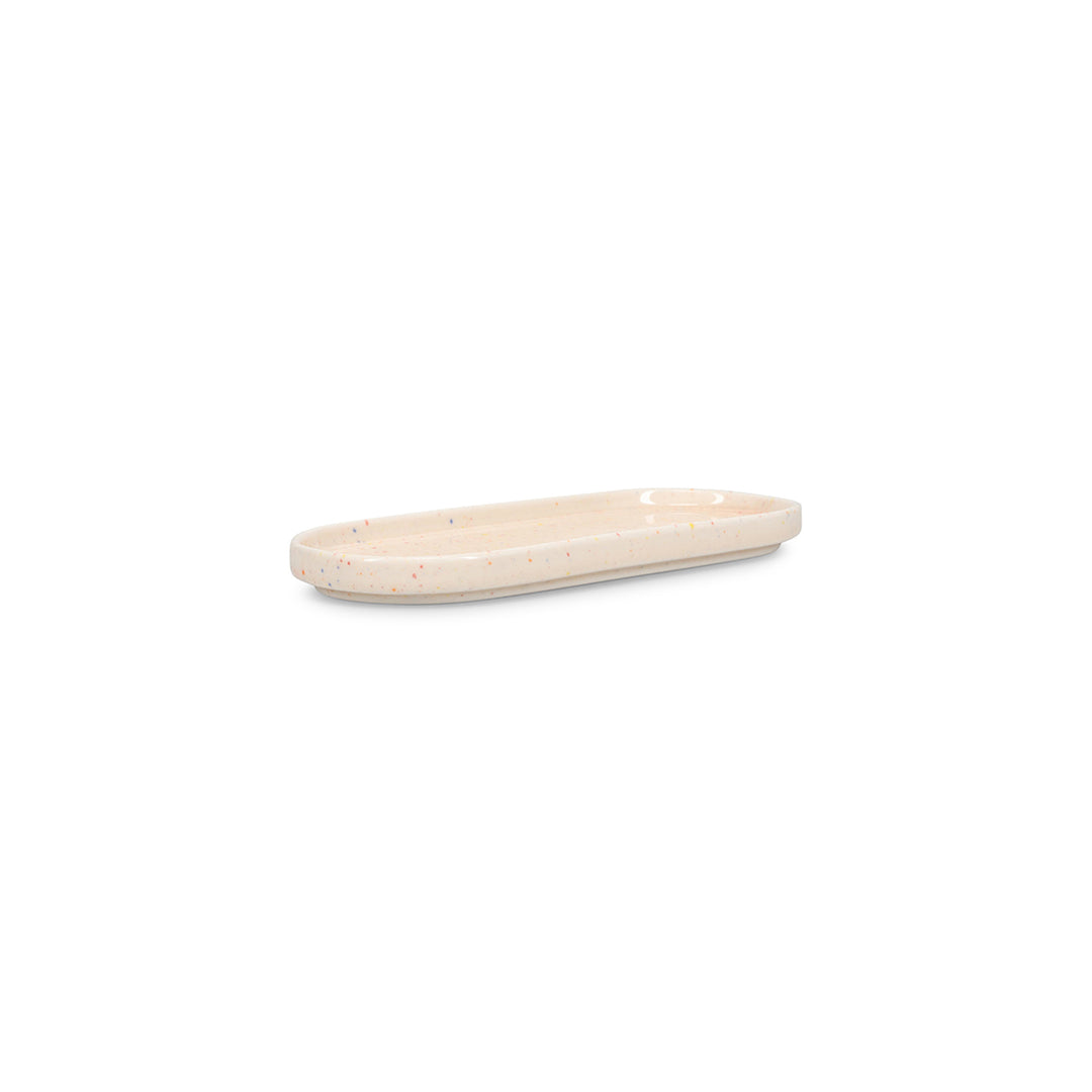 Ona - Serveerschaal 20x9cm beige Fika - Set van 4