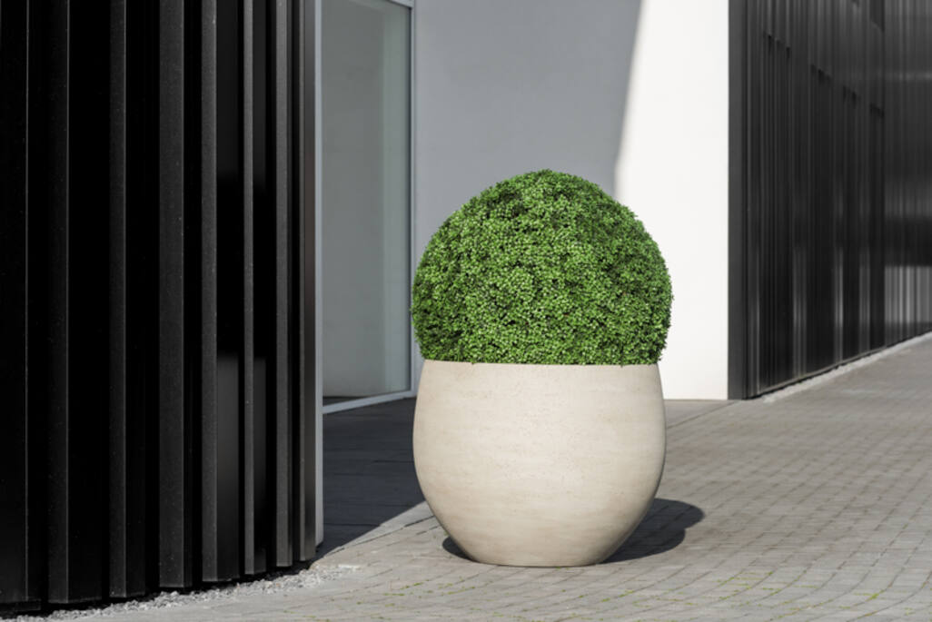 Pottery Pots - Bloempot Jumbo Orb M, Beige Washed Ø110,5 cm