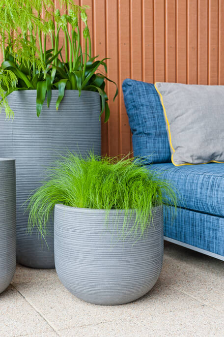 Pottery Pots - Bloempot Cody S, Donkergrijs Ø28 cm