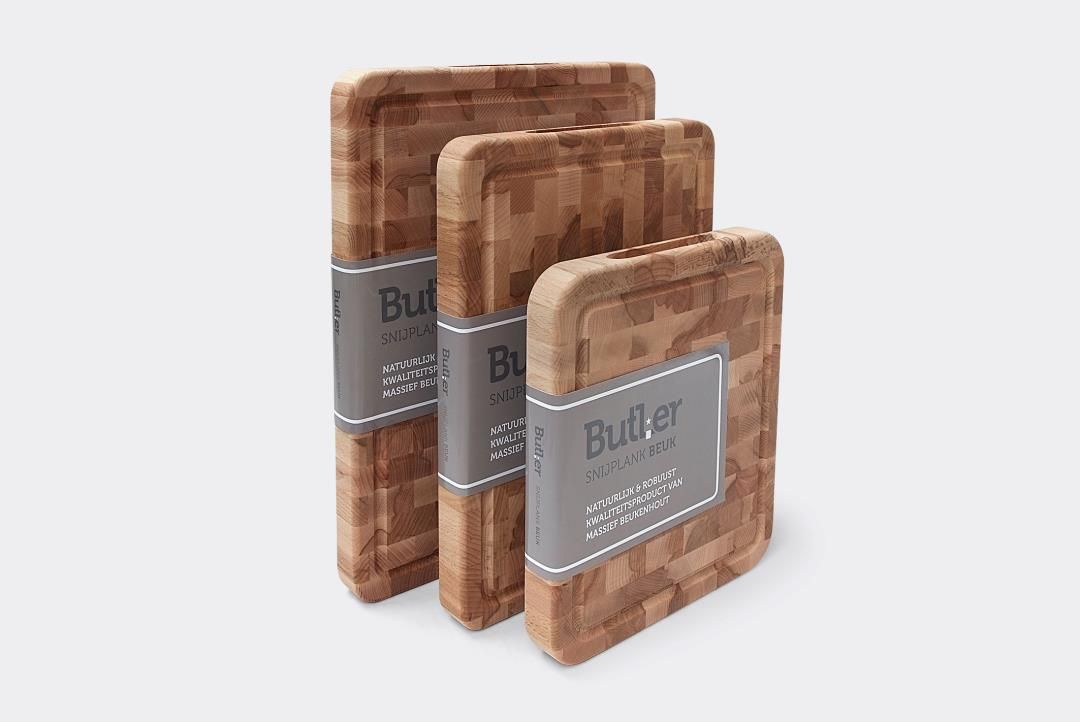 Butler - Snijplank Beuk kops met sapgoot 45x35 cm