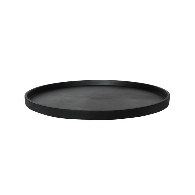 Pottery Pots - Saucer Round S, Zwart