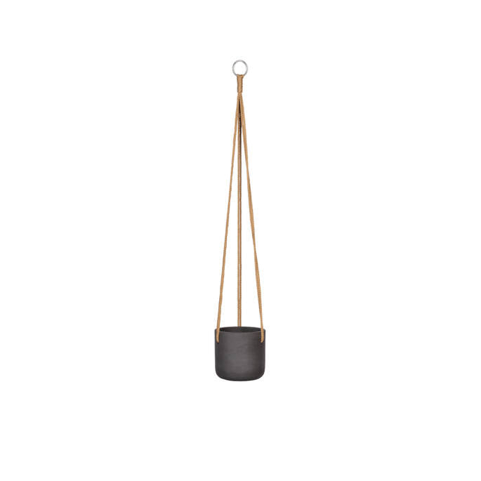 Pottery Pots - Bloempot Charlie XS (hanging) Black Washed, Black Washed Ø12 cm