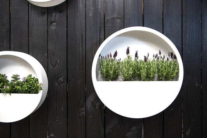 Pottery Pots - Bloempot Wally (hanging) S, Glanzend Wit Ø40 cm
