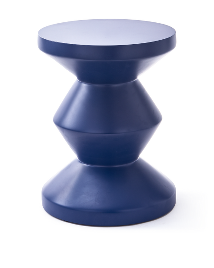 Polspotten - Kruk Zig Zag Outdoor Donkerblauw