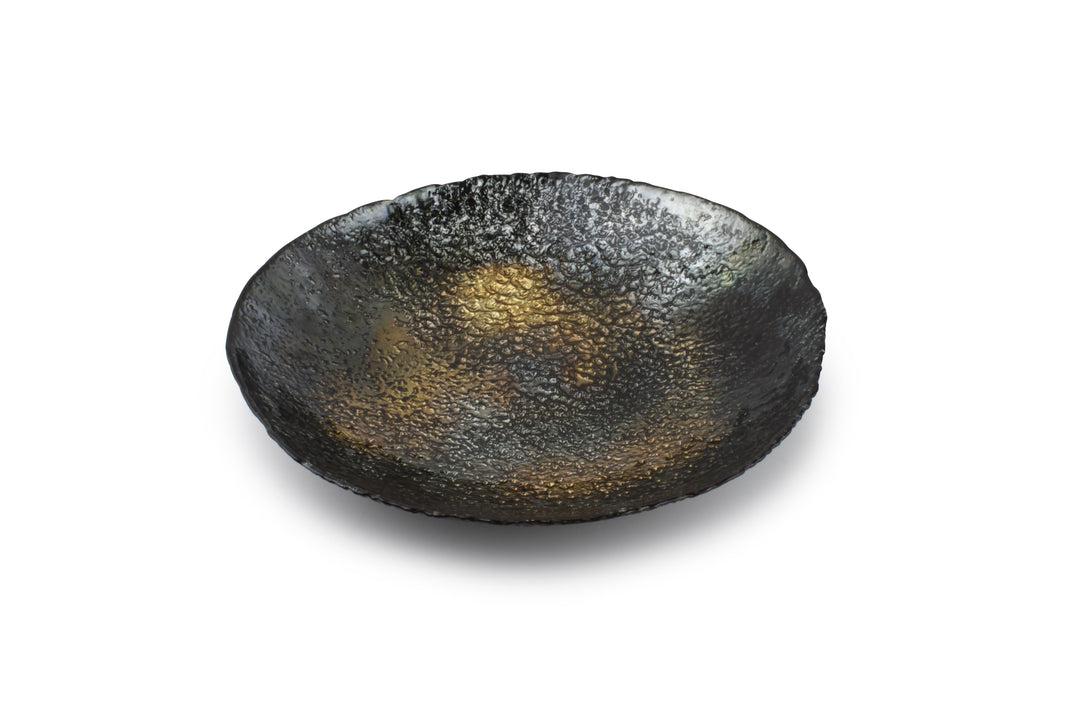Salt &amp; Pepper - Sierschaal 32,5xH5,5cm glas zwart/goud Cosmo