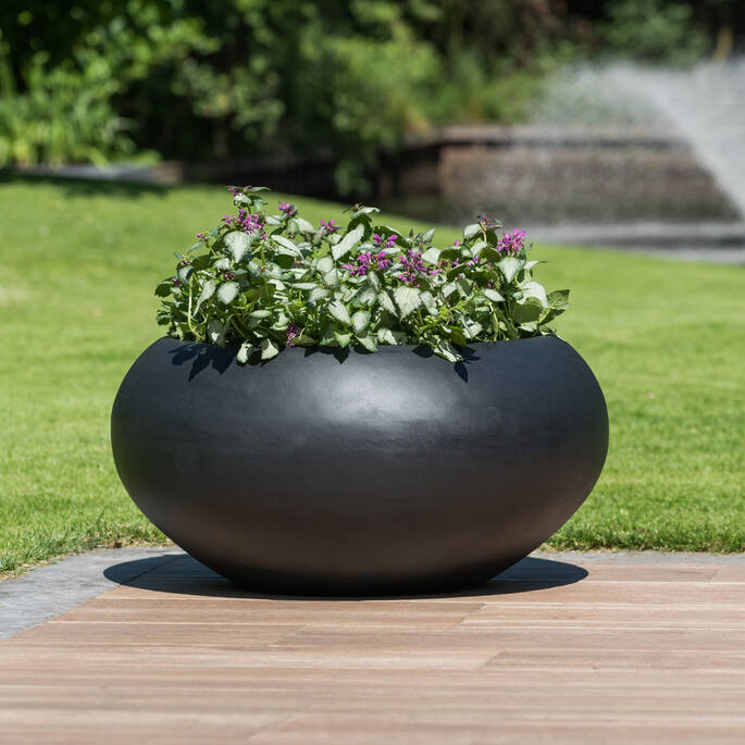Pottery Pots - Bloempot Cora M, Zwart Ø70 cm