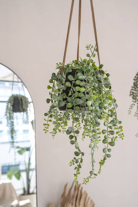 Pottery Pots - Bloempot Patt L (hanging) Black Washed, Black Washed Ø20 cm