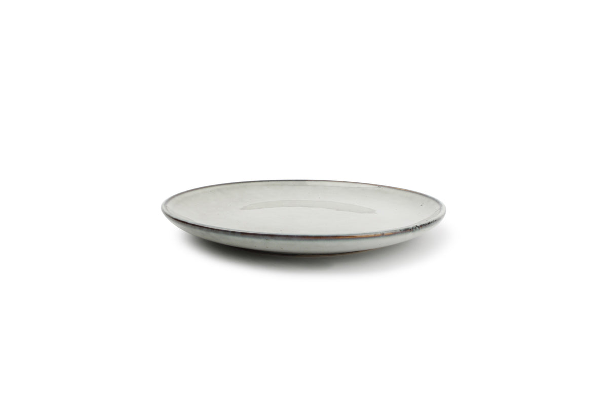 ONA - Plat bord 19,5cm groen Freckles - Set van 4