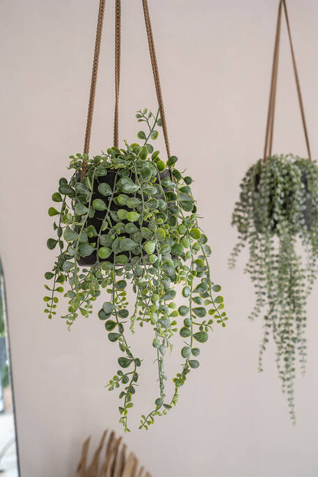 Pottery Pots - Bloempot Patt L (hanging) Black Washed, Black Washed Ø20 cm