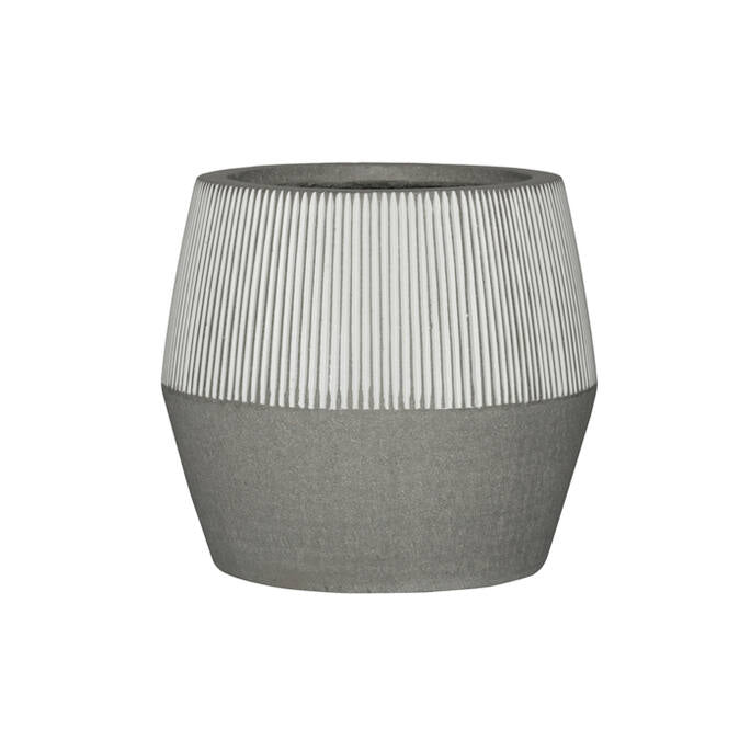 Pottery Pots - Bloempot Harley L, White Stripe Ø53 cm