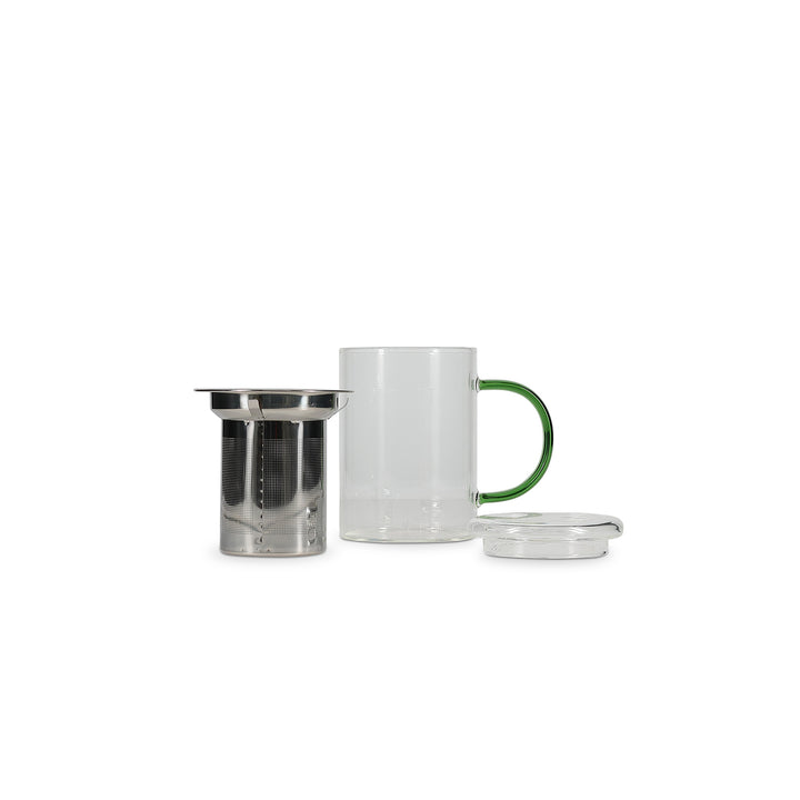 Ona - Theebeker 43cl met filter en deksel groen Liv