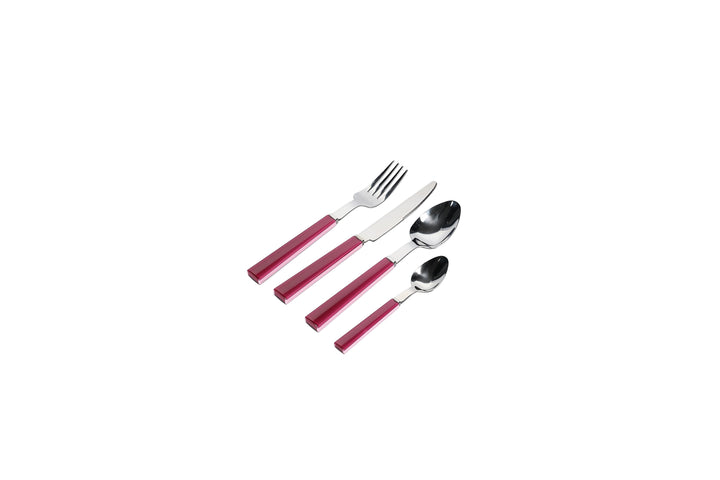 ONA - Bestekset 16-delig raspberry pink Poppy