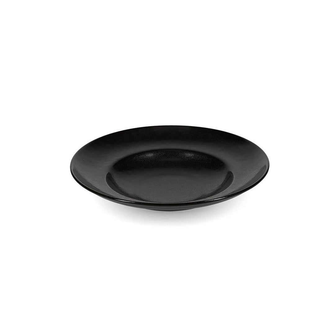 Bonbistro - Diep bord 25,5/16,5xH5cm zwart Ovio (set van 6)