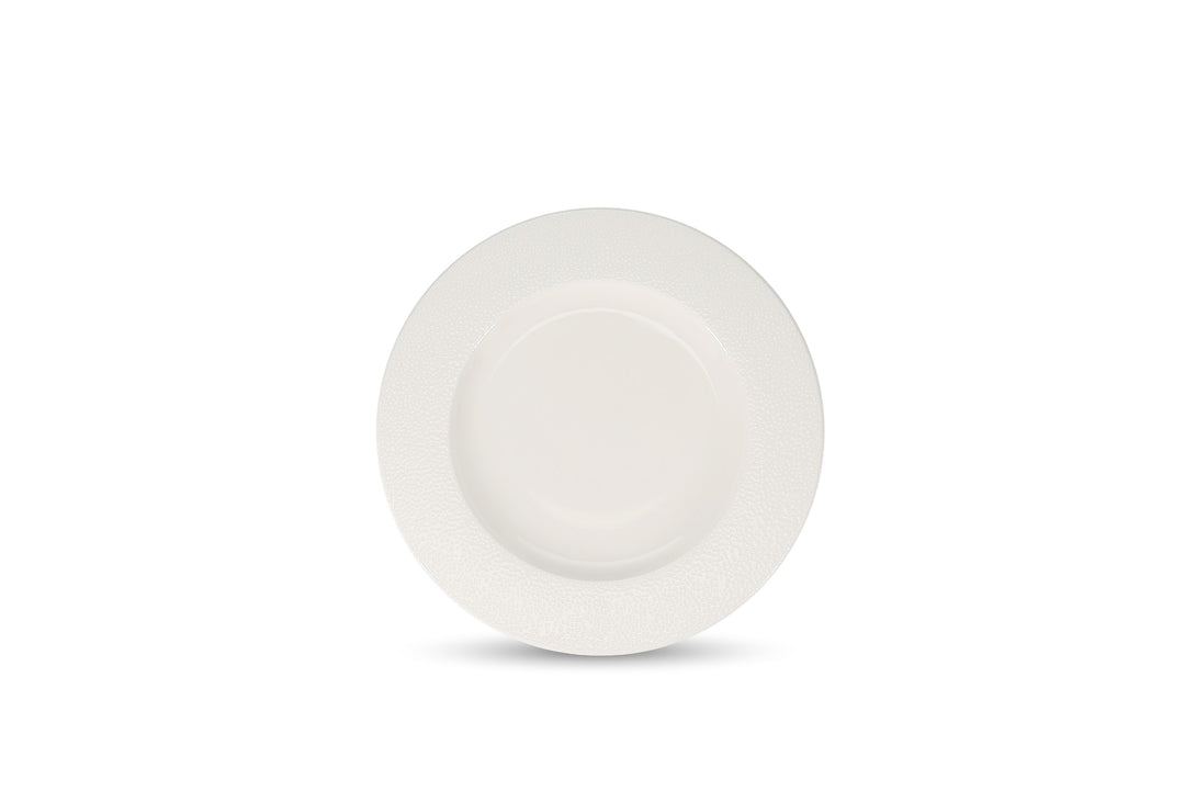 Bonbistro - Plat bord 31/20,5cm rim wit Astro (set van 2)