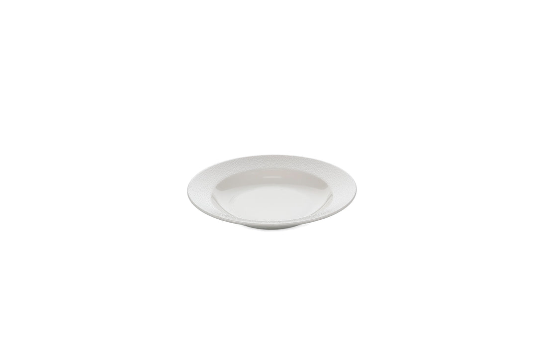 Bonbistro - Diep bord 23/17xH4cm wit Astro (set van 6)