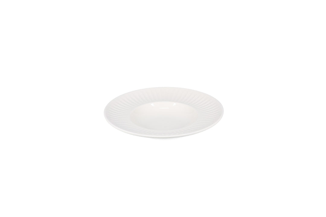 Bonbistro - Diep bord 25/14xH4,5cm wit Solar (set van 6)