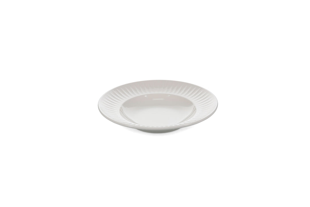 Bonbistro - Diep bord 28/18xH5cm wit Solar (set van 6)