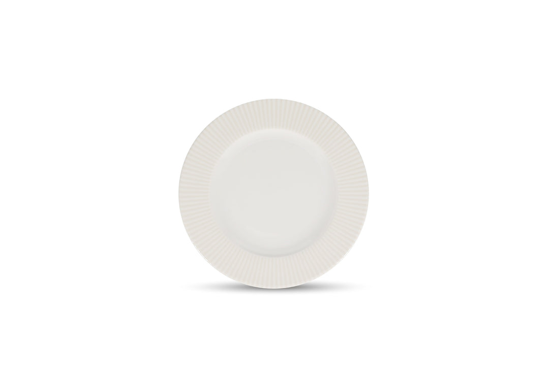 Bonbistro - Plat bord 24,5/17cm wit Solis (set van 6)