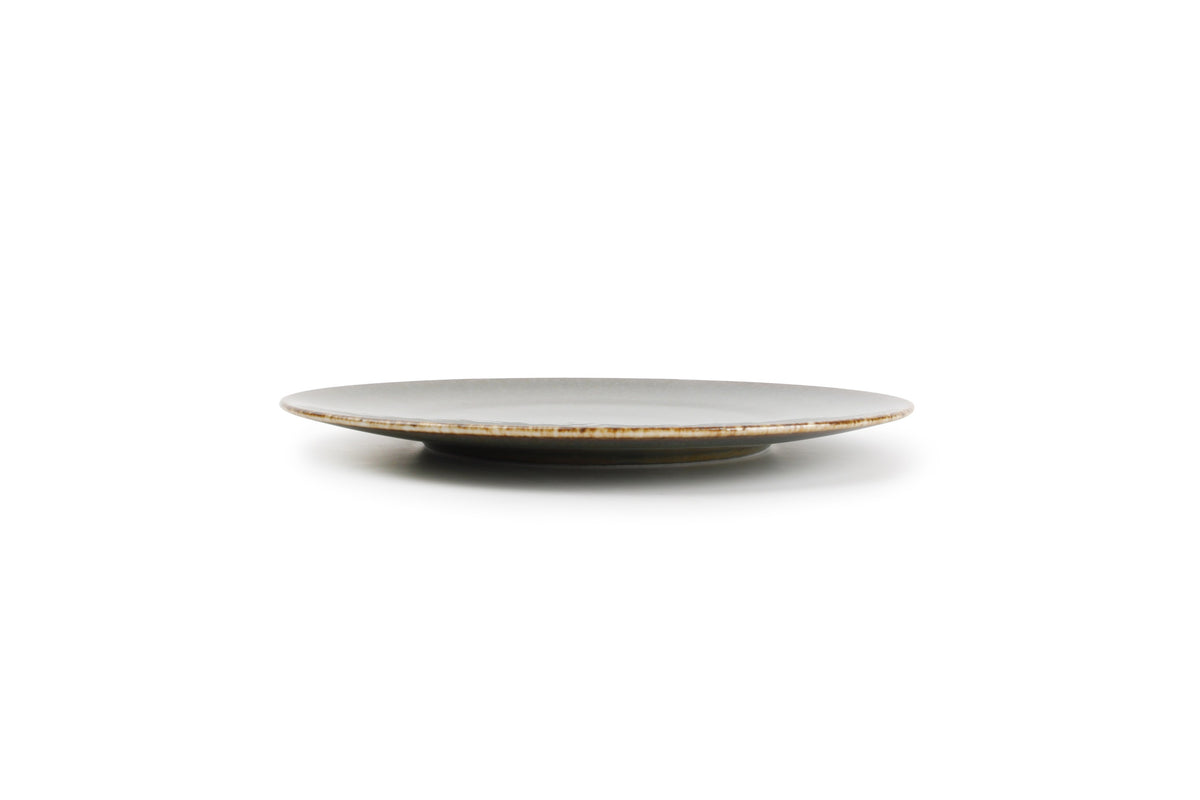 Bonbistro - Plat bord 21cm groen Cirro - Set van 6