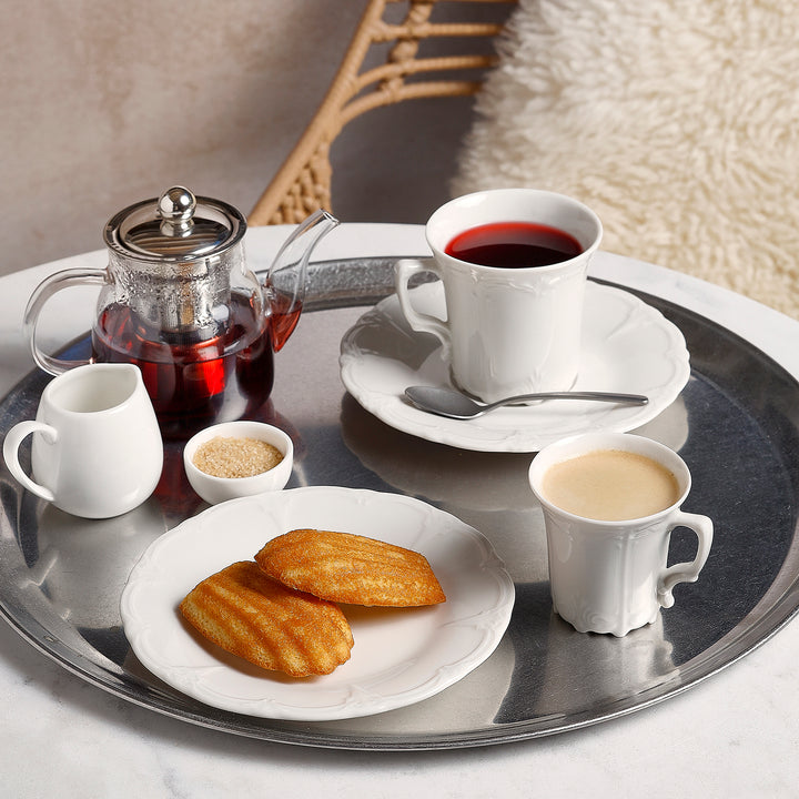 Bonbistro - Plat bord 16cm ivoor Retro - Set van 6