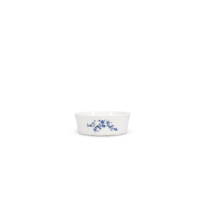 Bonbistro - Kom 13xH5cm Blauw flower Retro