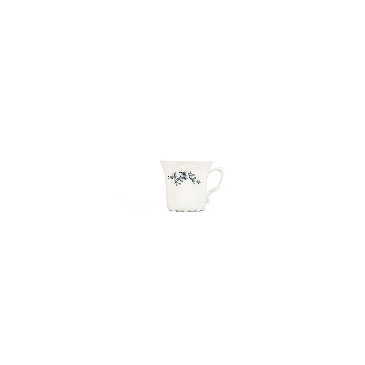 Bonbistro - Mokkakop 11cl black flower Retro (set van 6)