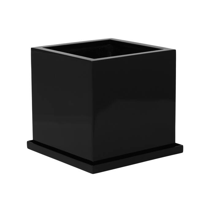 Pottery Pots - Saucer Block XL, Zwart