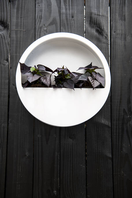 Pottery Pots - Bloempot Wally (hanging) S, Mat Wit Ø40 cm