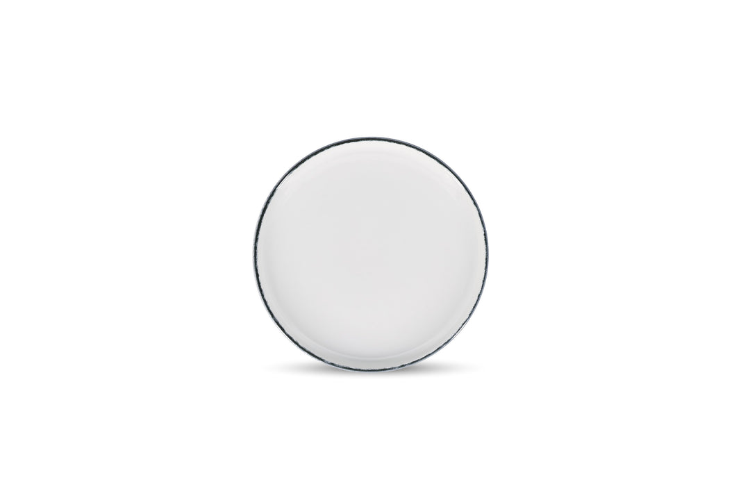 Salt &amp; Pepper - Plat bord 22xH2,5cm black rim Fade (set van 4)