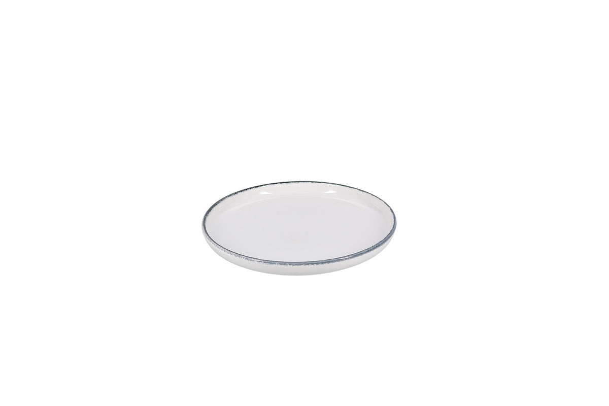 Salt & Pepper - Plat bord 22xH2,5cm black rim Fade (set van 4)