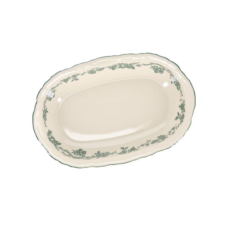 Salt &amp; Pepper - Serveerschaal 31,5x21xH5,5cm ovaal Groen Cyril