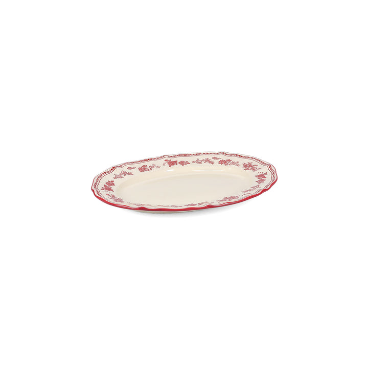 Salt &amp; Pepper - Serveerschaal 25,5x18cm ovaal burgundy Cyril