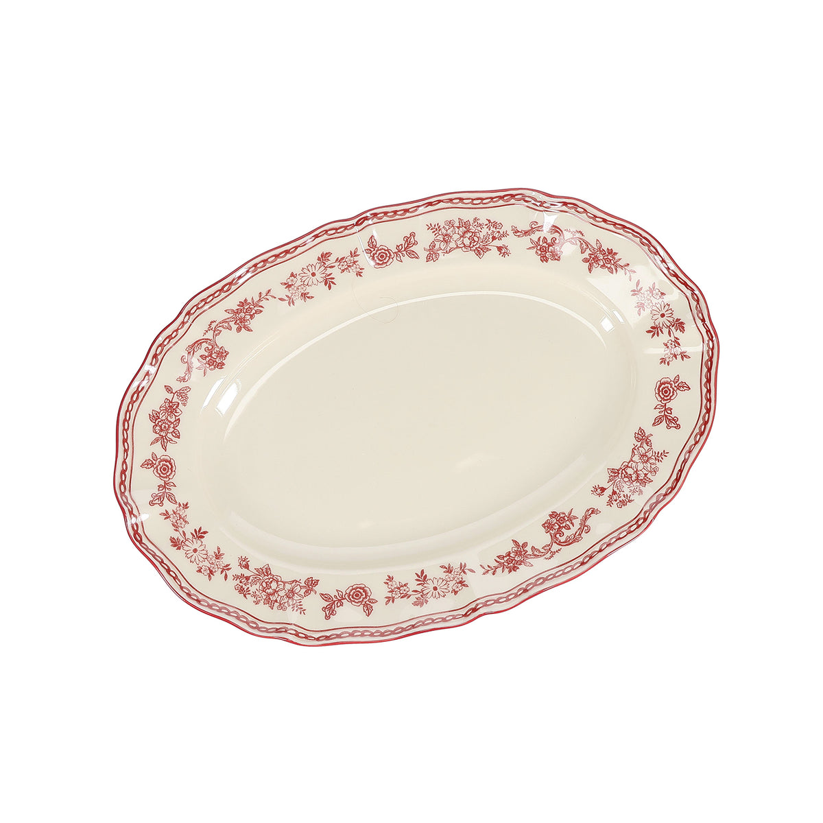 Salt & Pepper - Serveerschaal 32,5x22,5cm ovaal burgundy Cyril